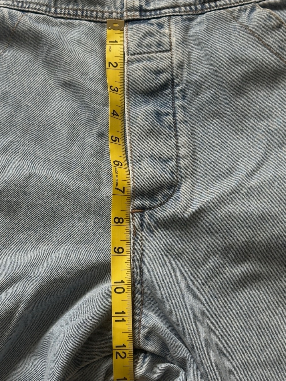 Vintage 90s Guess Denim Bib Overall Large Blue Slouchy Straight Leg Buckle Strap - Picture 13 of 16